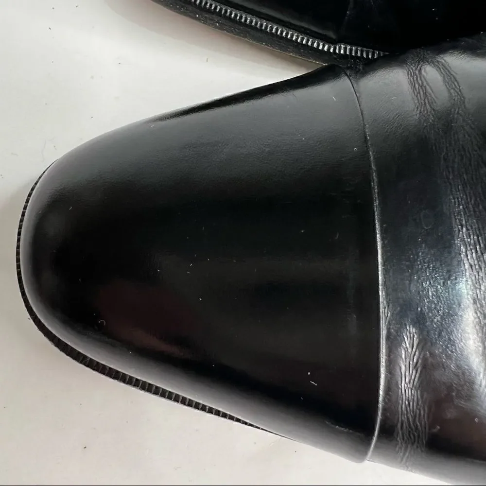 Bally Nino Black Leather cap toe Oxford dress shoes